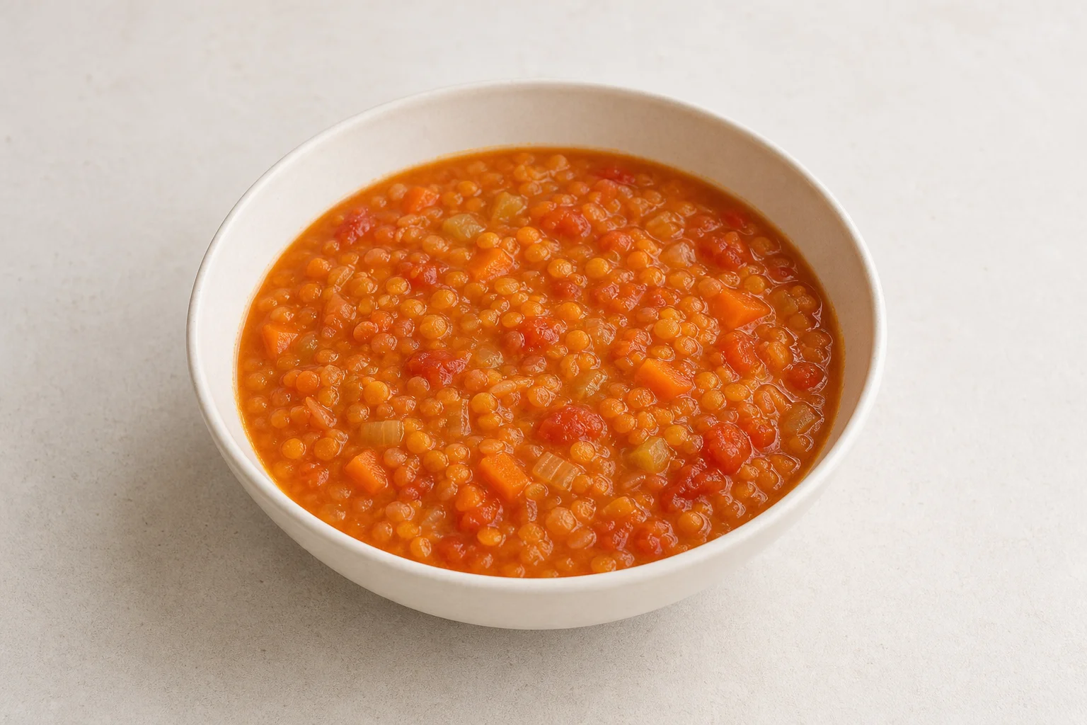 Red lentil and vegetable soup