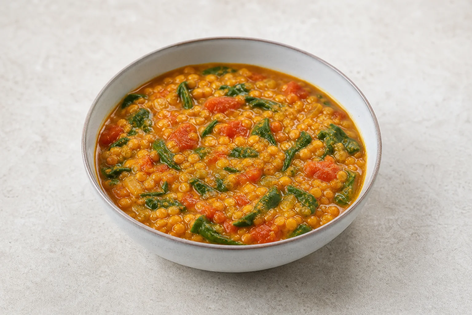 Red lentil dal soup