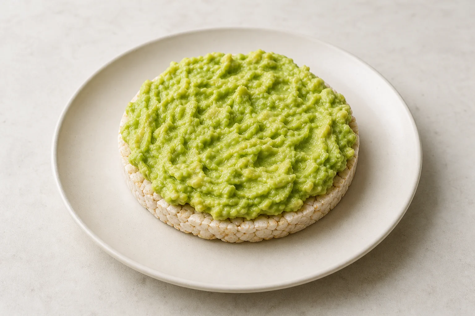 Rice cakes with avocado