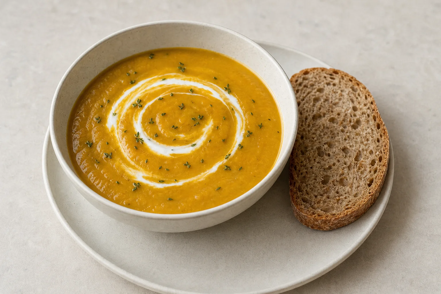 Roasted butternut squash soup