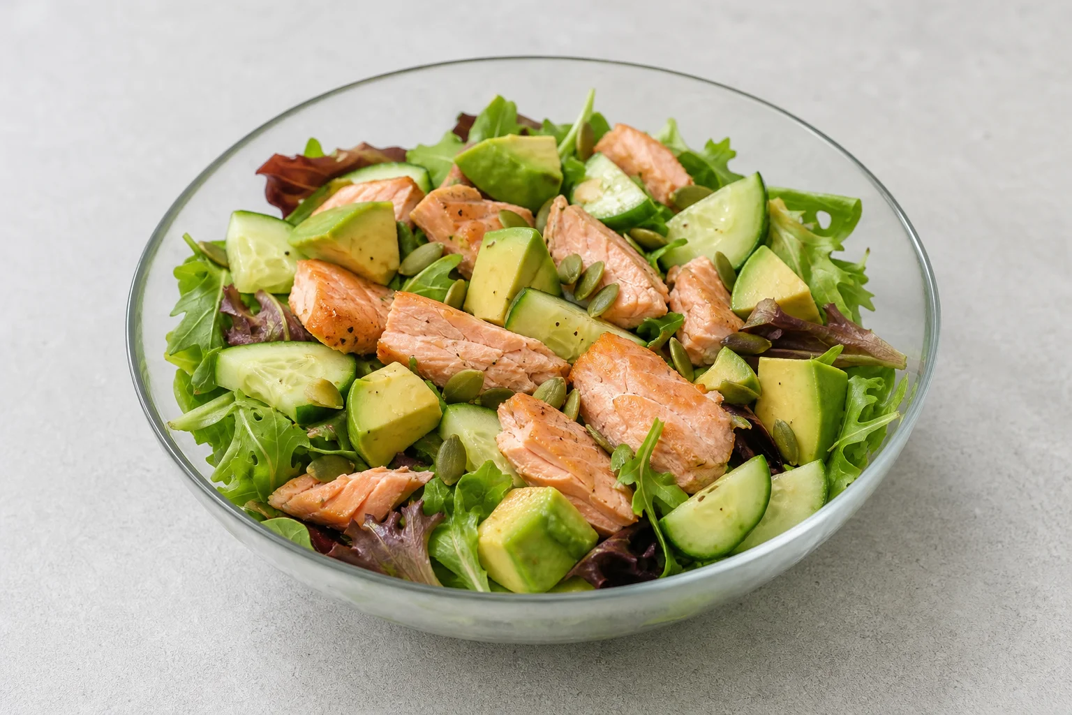 Salmon and avocado salad