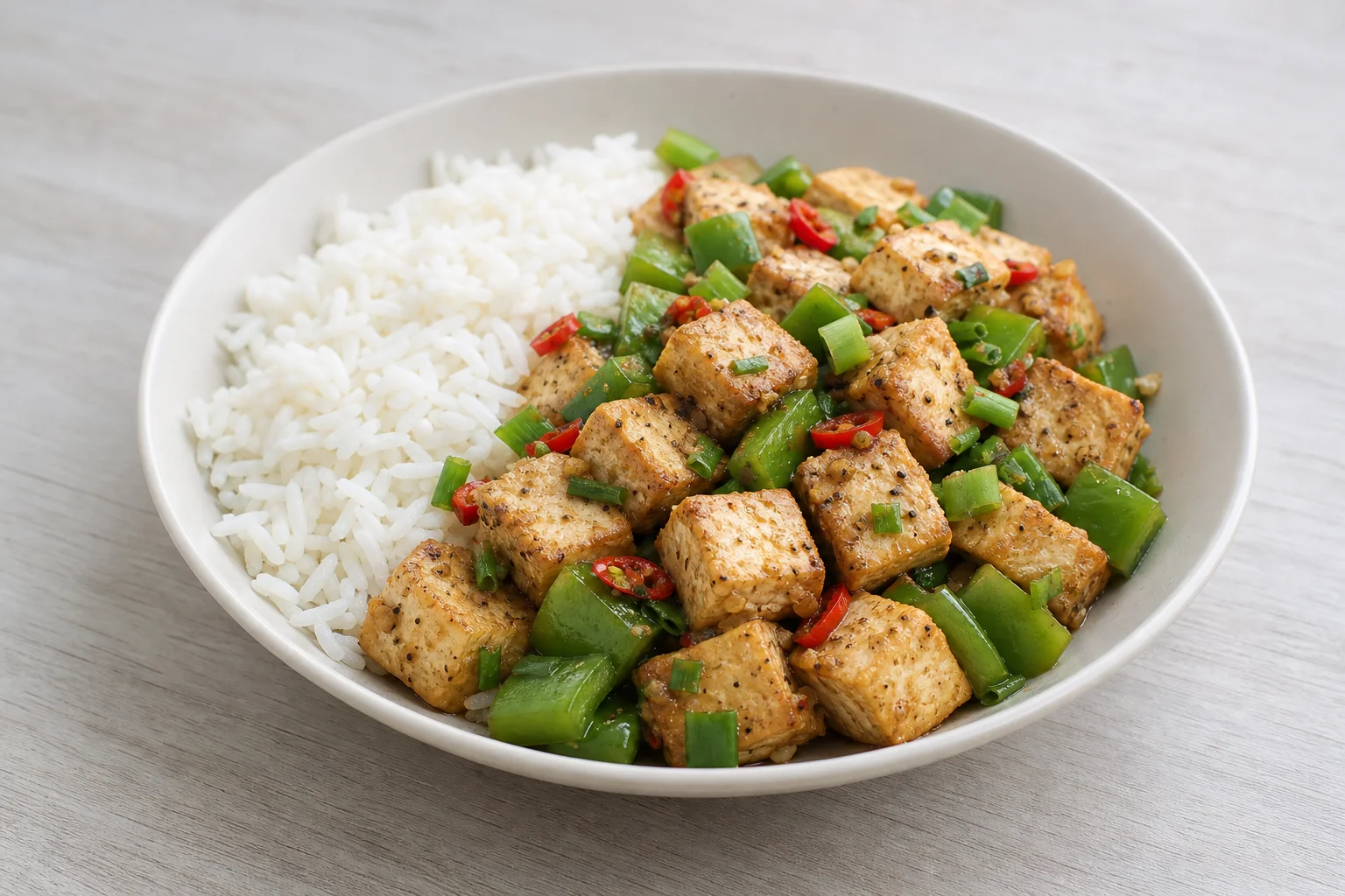 Salt and pepper tofu