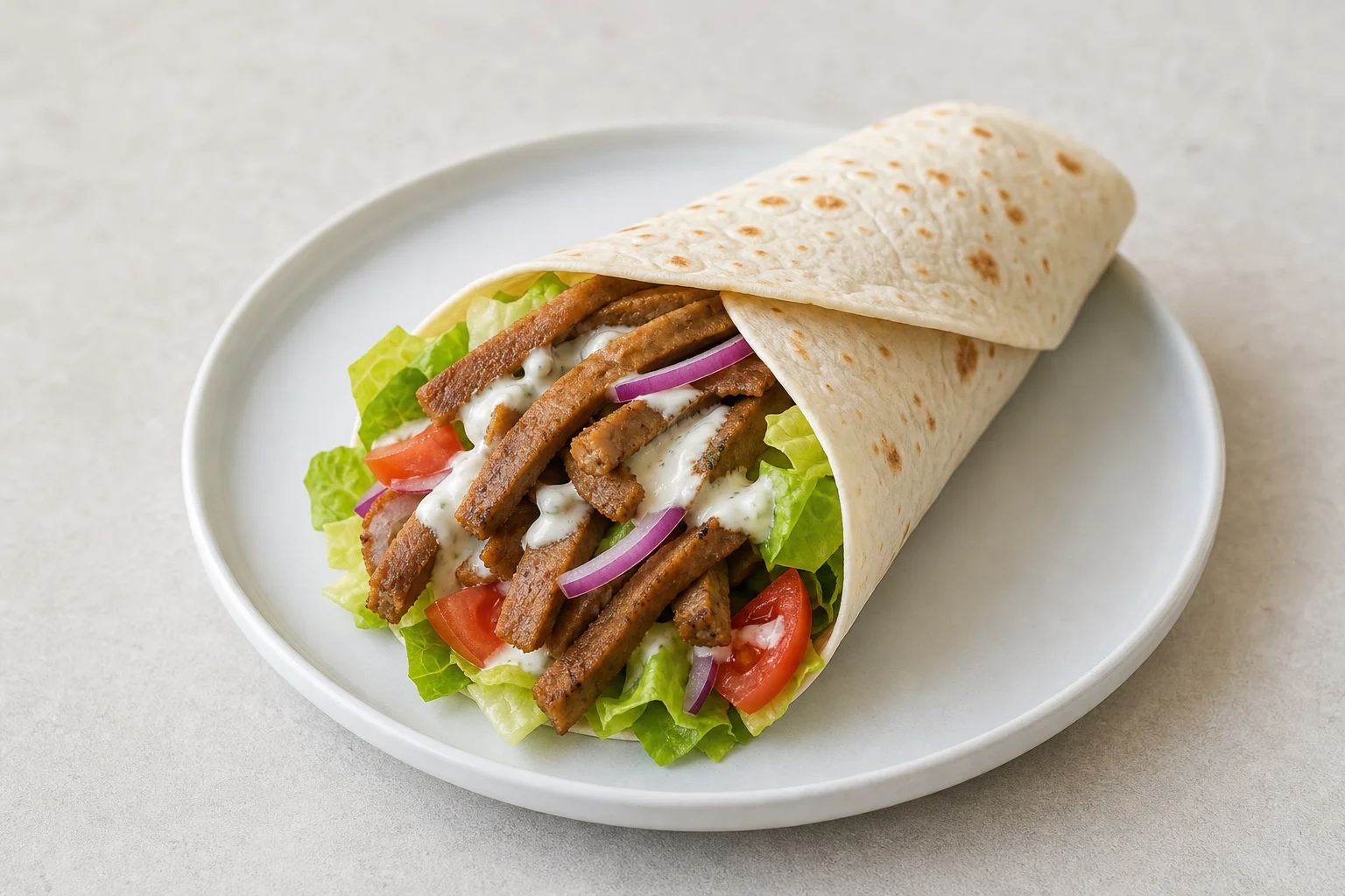 Seitan doner wraps
