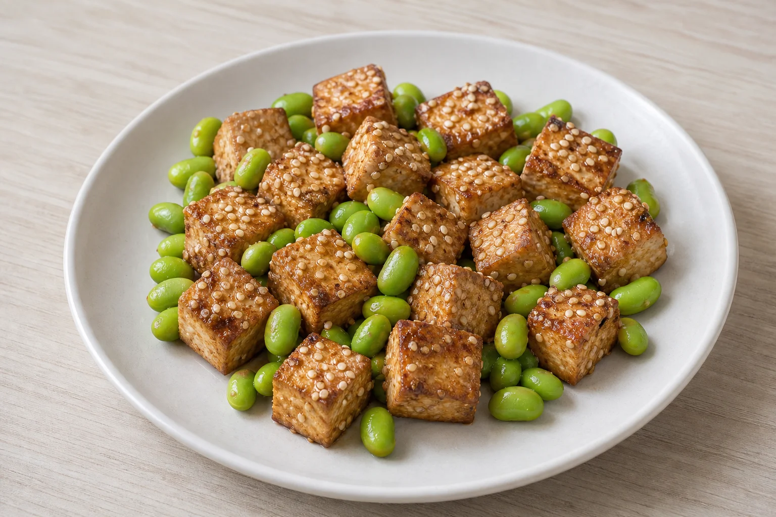 Sesame tofu bites