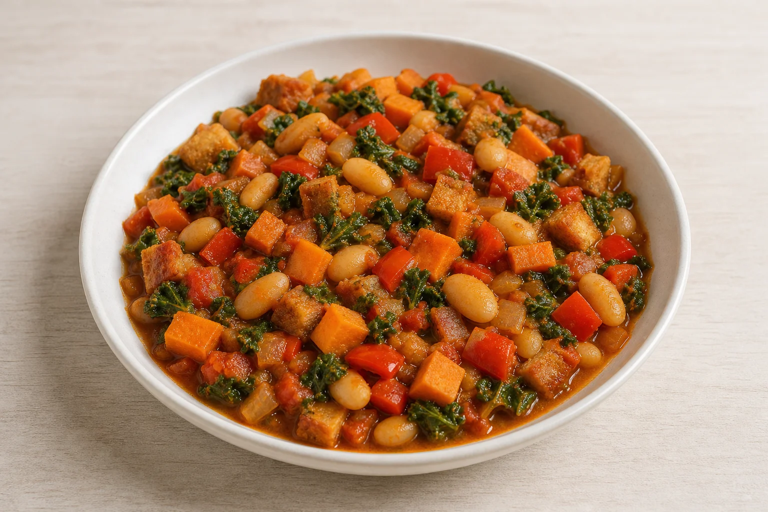 Smoky butter bean casserole