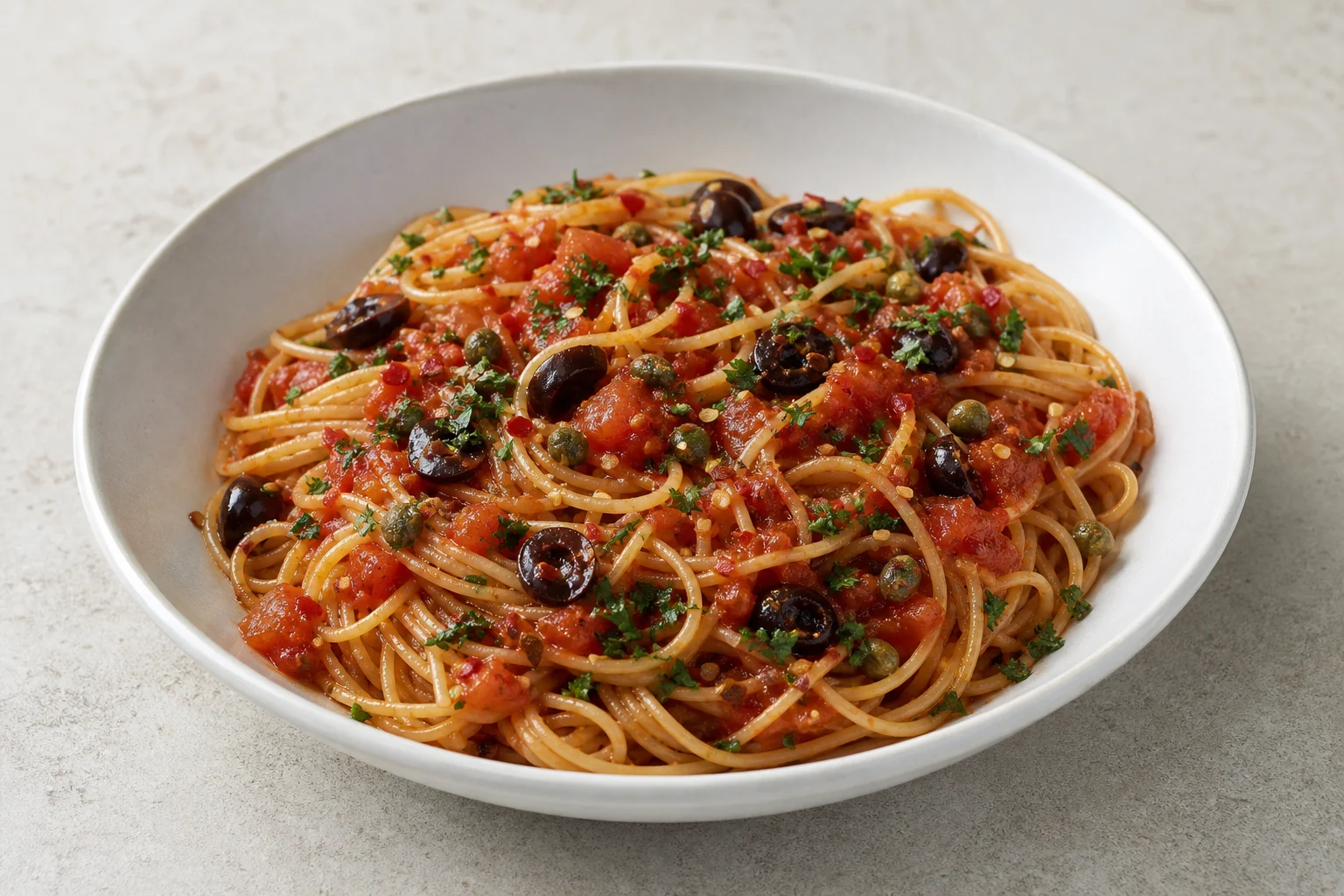 Spaghetti puttanesca