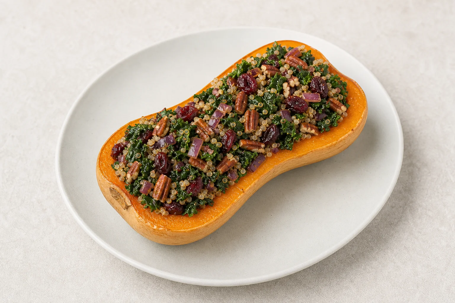 Stuffed butternut squash