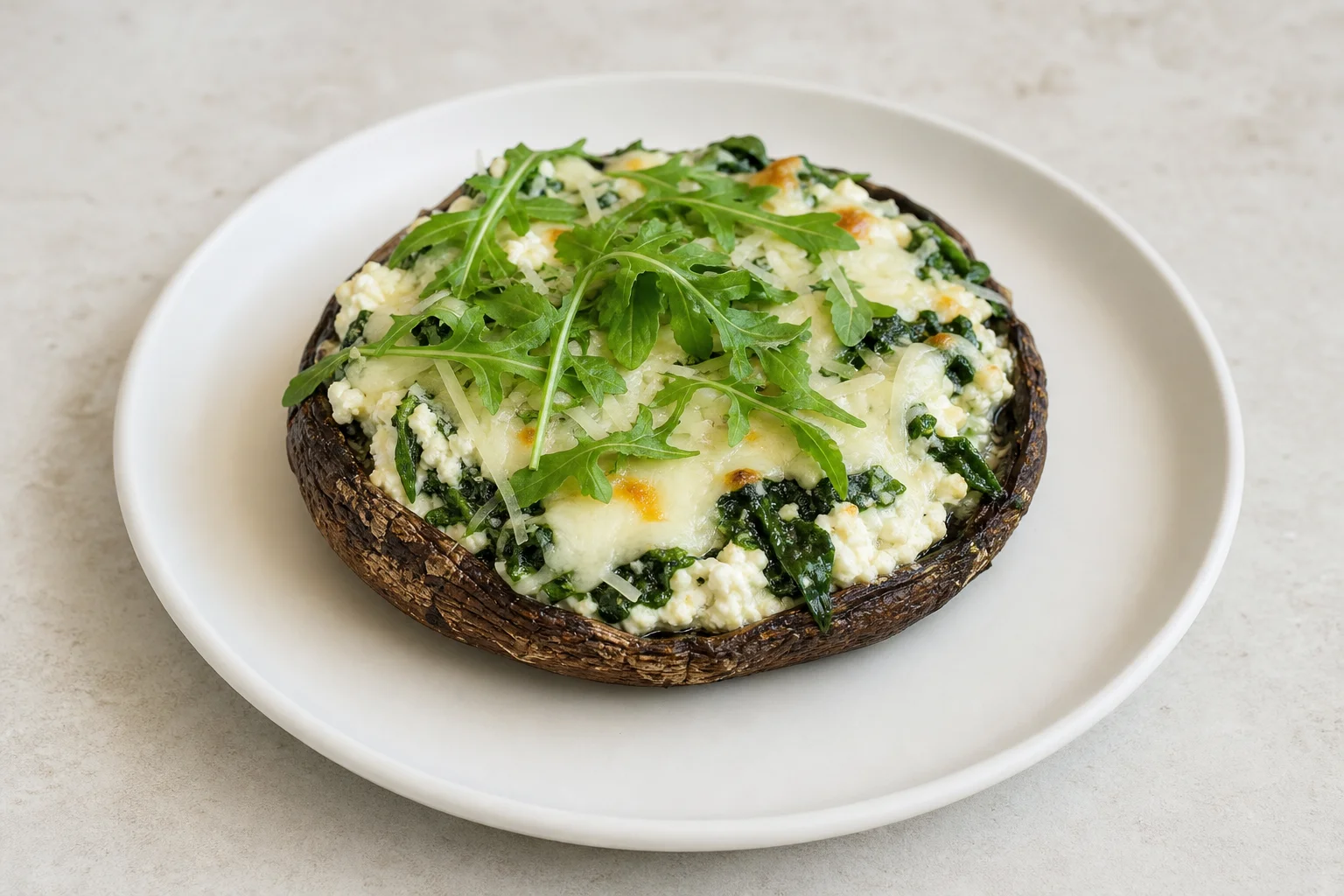 Stuffed portobello mushrooms