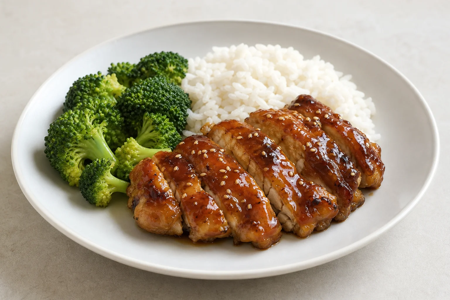 Teriyaki chicken with rice