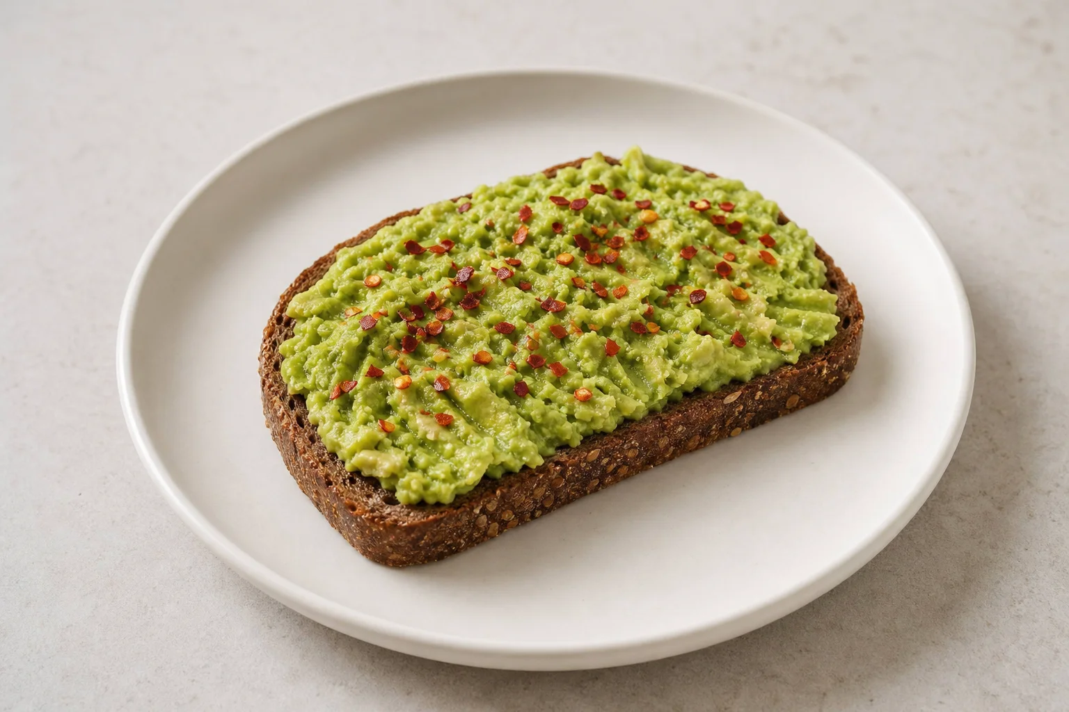 Toast with avocado and chilli