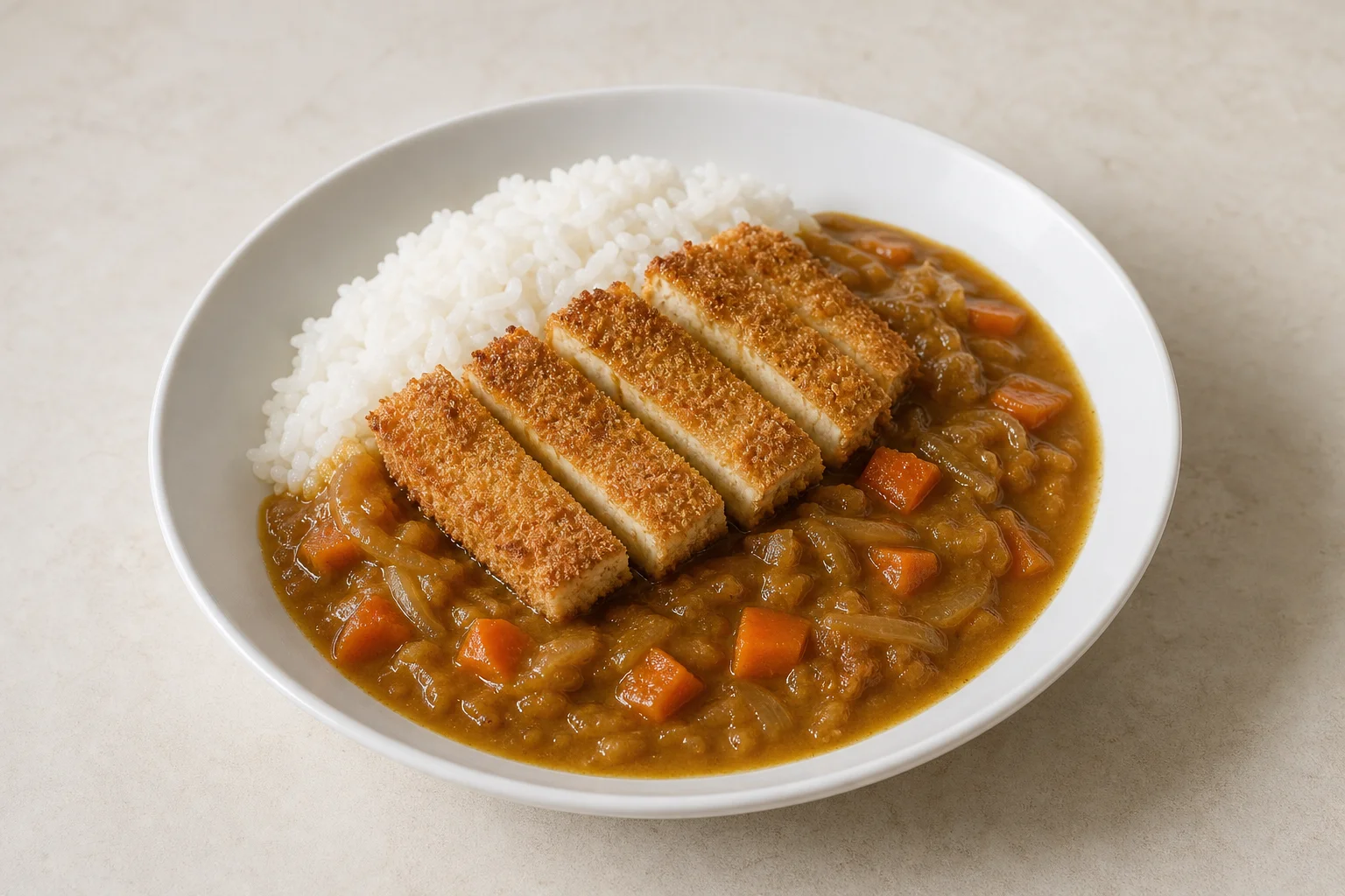 Tofu katsu curry