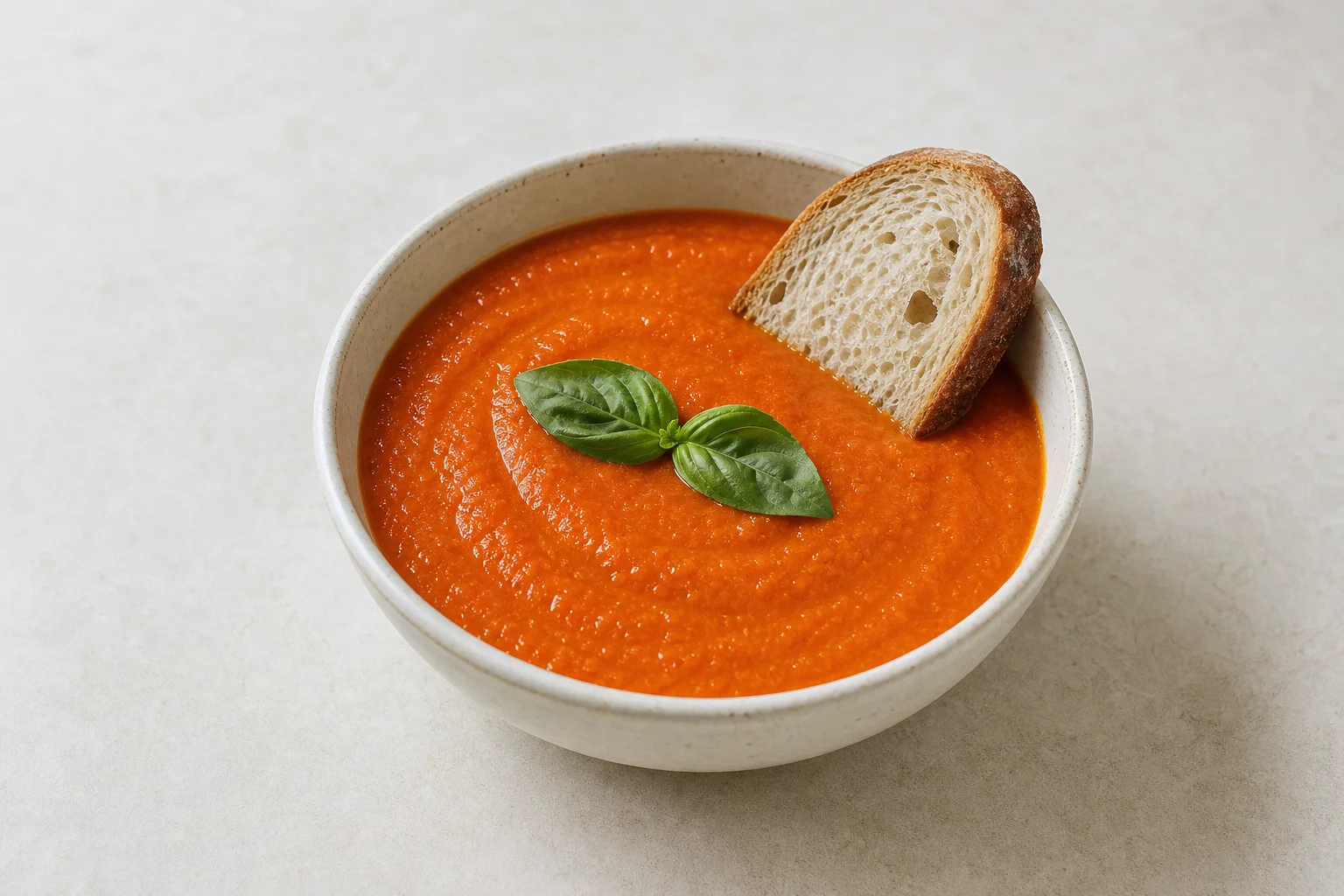 Tomato and red pepper soup