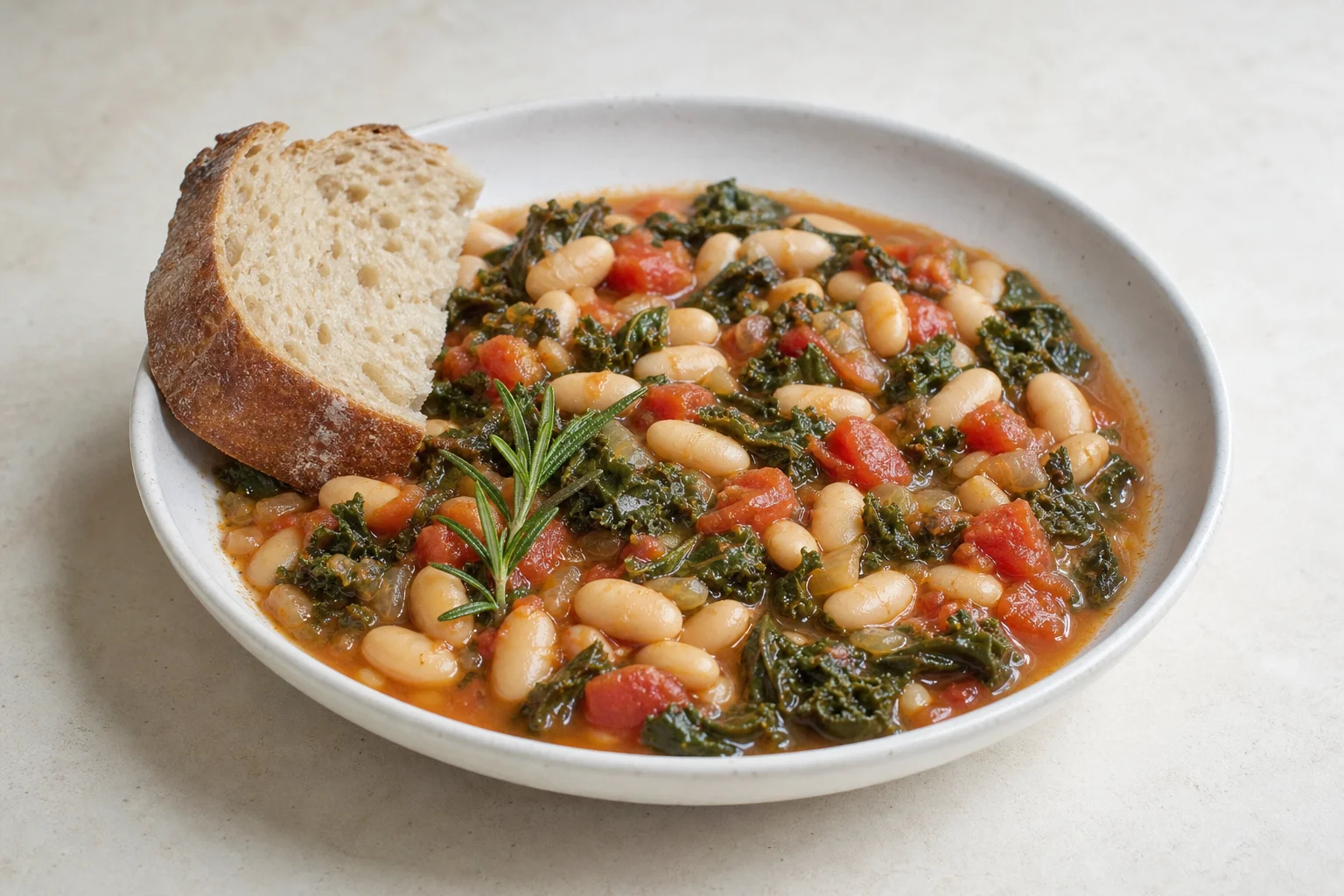 Tuscan white bean and kale stew