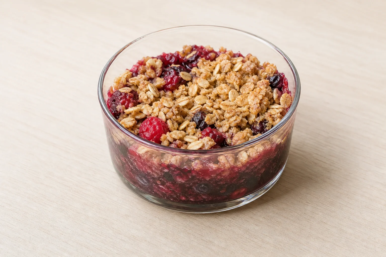 Vegan berry crumble