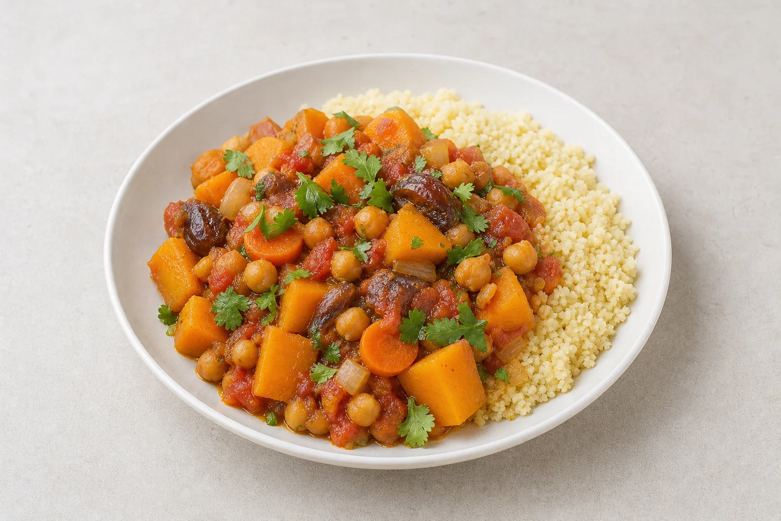 Vegetable and chickpea tagine